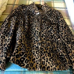 Rich leopard print jacket.